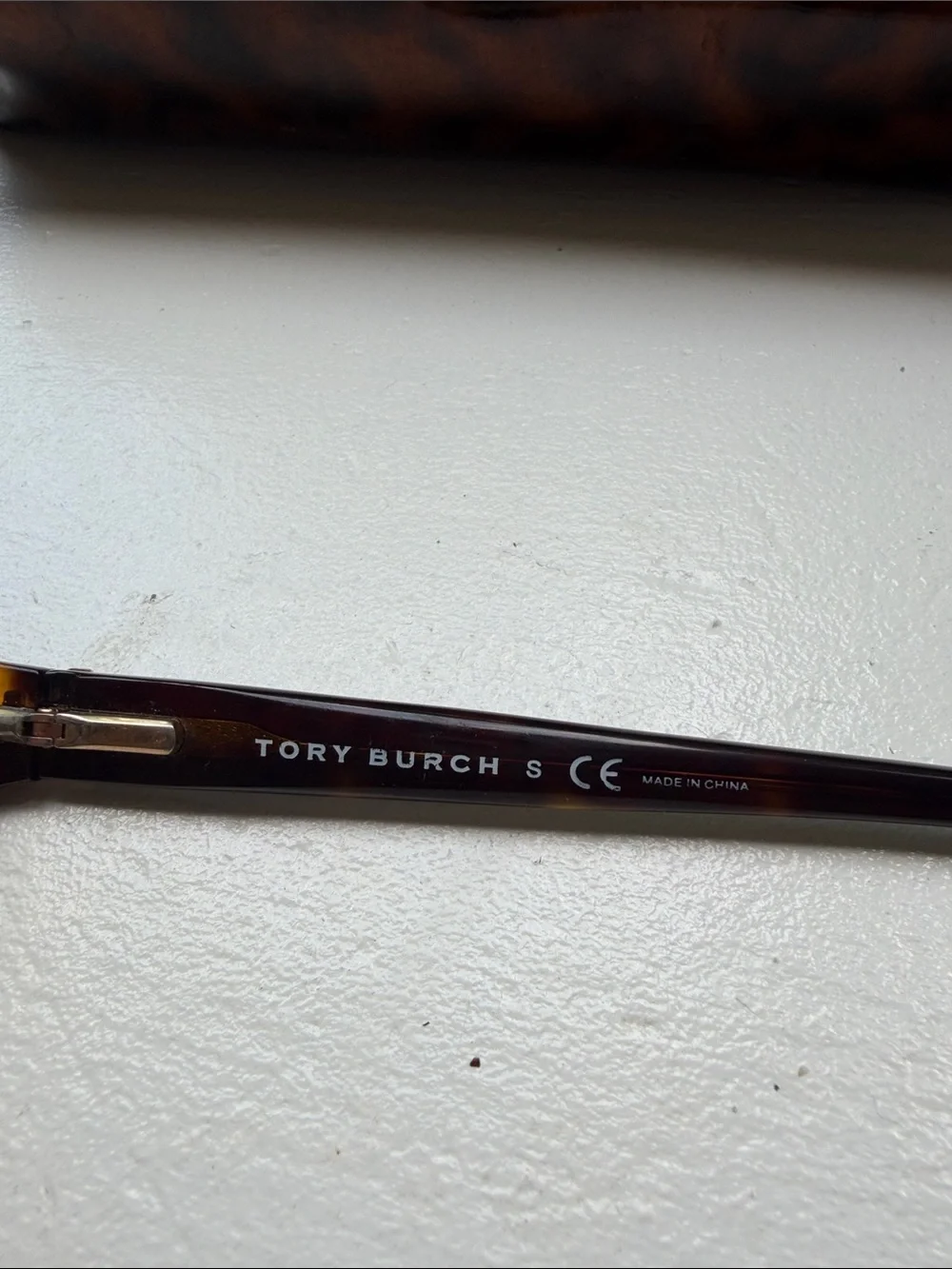 Tory Burch Tortoiseshell Brown and Gold Eyeglasses with Matching Case